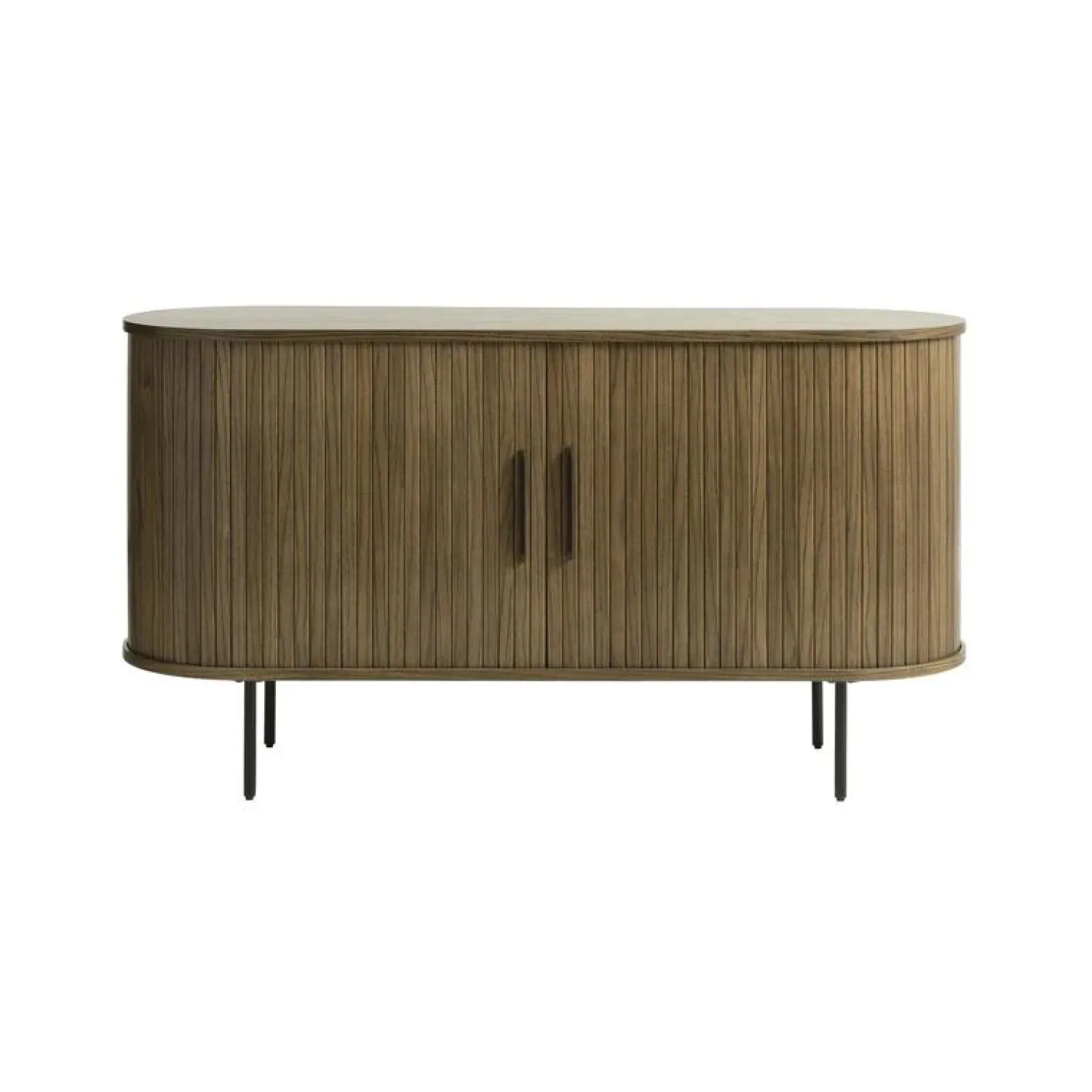 LykkeHome Dressoirs|Industriele Kasten|Nita dressoir donkerbruin 140cm
