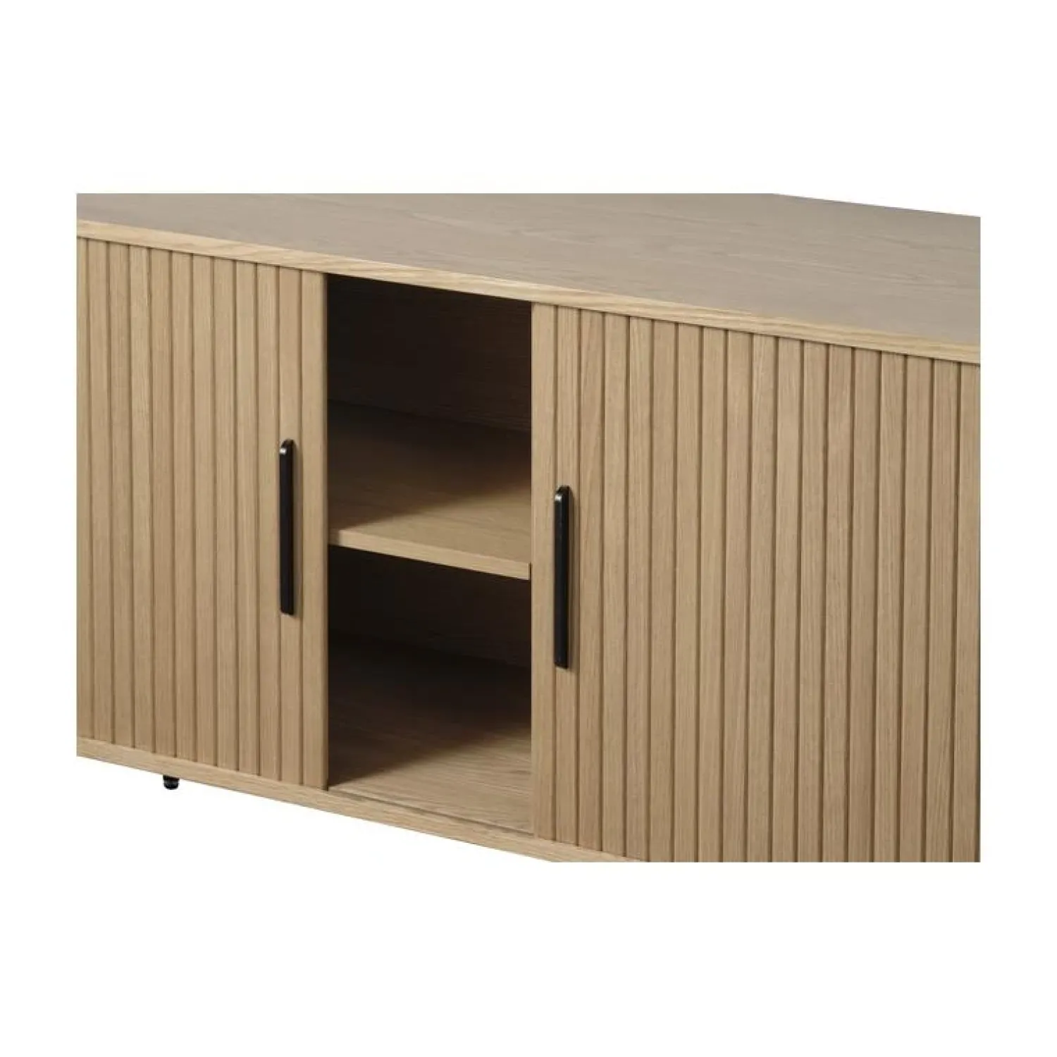 LykkeHome Dressoirs|Industriele Kasten|Nita Dressoir naturel 180cm
