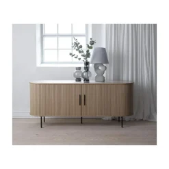 LykkeHome Dressoirs|Industriele Kasten|Nita Dressoir naturel 180cm