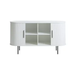 LykkeHome Dressoirs|Industriele Kasten|Nita Dressoir Wit 140cm