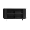 LykkeHome Dressoirs|Industriele Kasten|Nita dressoir zwart 140cm