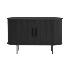 LykkeHome Dressoirs|Industriele Kasten|Nita Dressoir Zwart 120cm