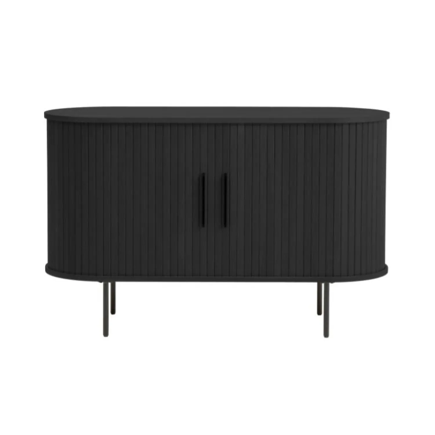 LykkeHome Dressoirs|Industriele Kasten|Nita Dressoir Zwart 120cm