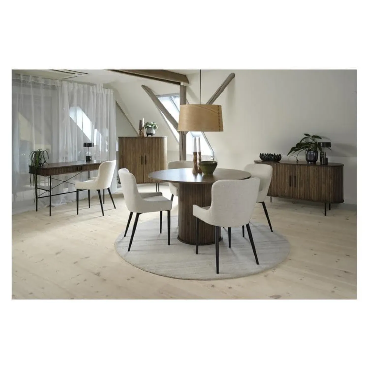 LykkeHome Eettafels|Nita eettafel donkerbruin 120cm