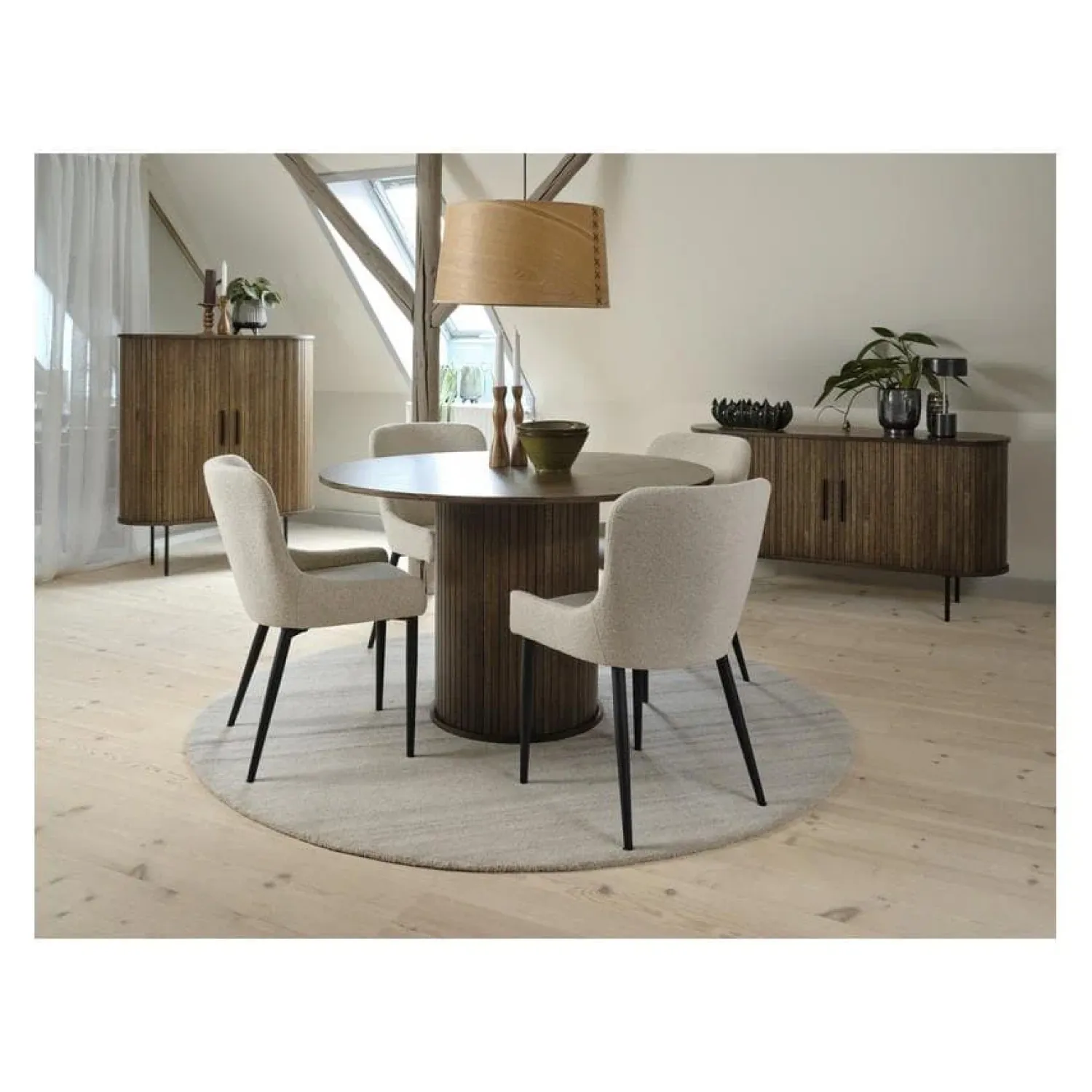 LykkeHome Eettafels|Nita eettafel donkerbruin 120cm