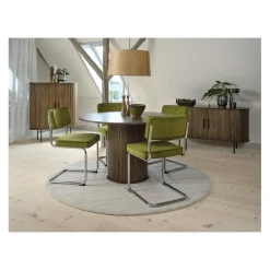 LykkeHome Eettafels|Nita eettafel donkerbruin 120cm