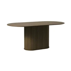 LykkeHome Eettafels|Nita Eettafel donkerbruin 180 cm ovaal