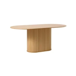 LykkeHome Eettafels|Nita Eettafel Ovaal Naturel 180cm