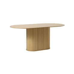 LykkeHome Eettafels|Nita Eettafel Ovaal Naturel 180cm