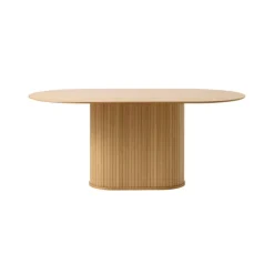 LykkeHome Eettafels|Nita Eettafel Ovaal Naturel 180cm
