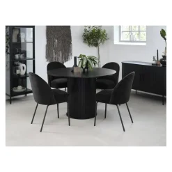 LykkeHome Eettafels|Nita eettafel zwart 120cm