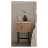 LykkeHome Nachtkastjes|Industriele Kasten|Nita Nachtkastje Naturel 50cm