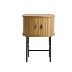 LykkeHome Nachtkastjes|Industriele Kasten|Nita Nachtkastje Naturel 50cm