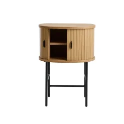 LykkeHome Nachtkastjes|Industriele Kasten|Nita Nachtkastje Naturel 50cm