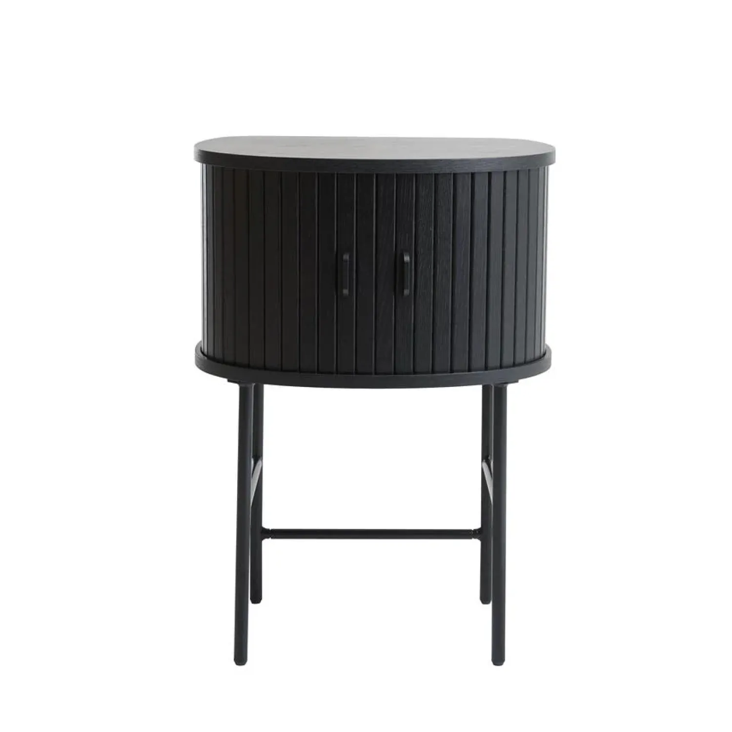LykkeHome Nachtkastjes|Industriele Kasten|Nita Nachtkastje Zwart 50cm