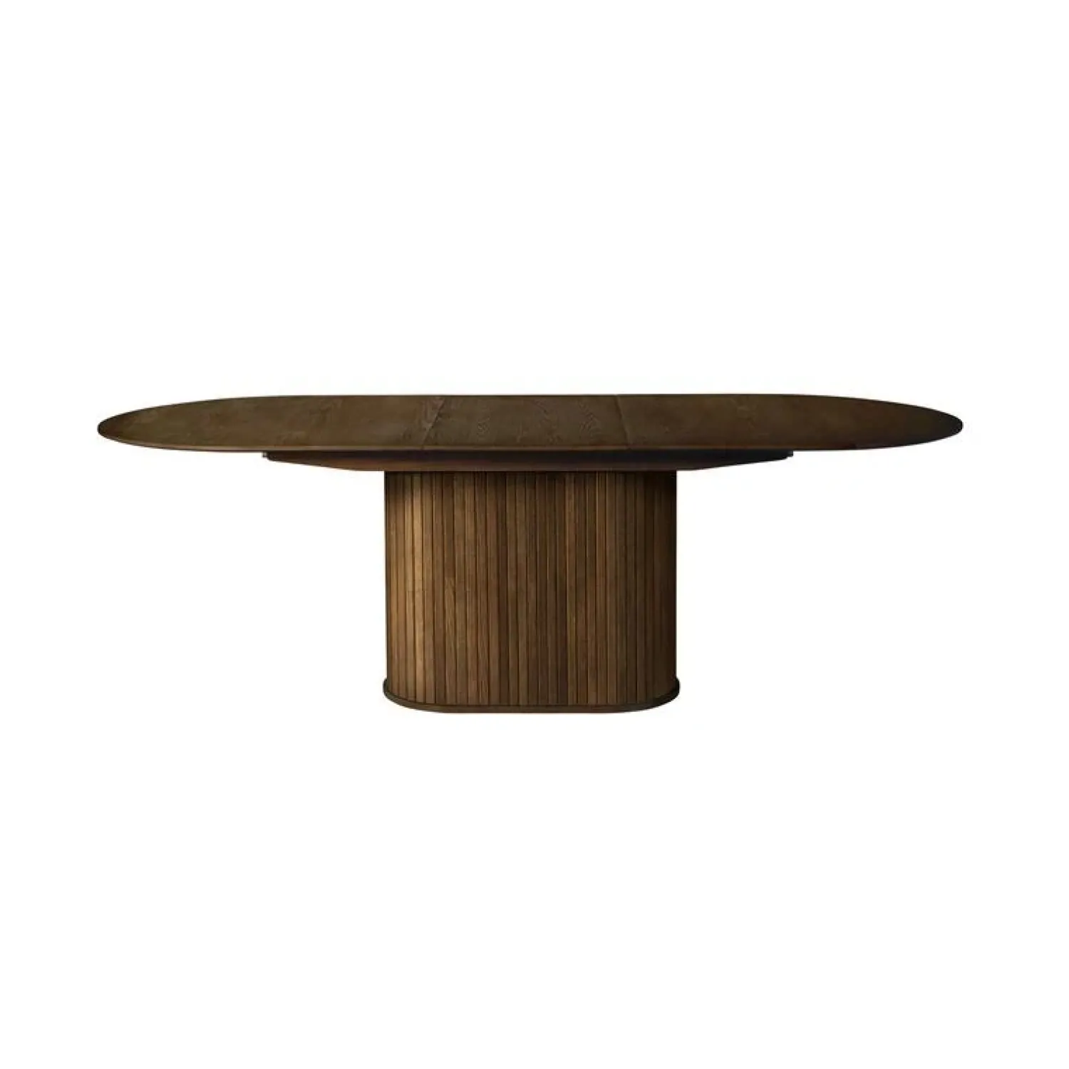 LykkeHome Eettafels|Nita ovale uitschuifbare eettafel donkerbruin 180-230cm