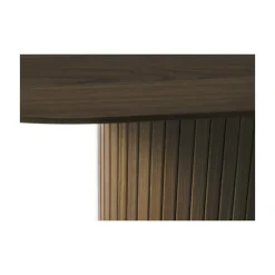 LykkeHome Eettafels|Nita ovale uitschuifbare eettafel donkerbruin 180-230cm