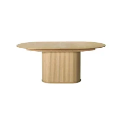 LykkeHome Eettafels|Nita ovale uitschuifbare eettafel naturel 180-230cm