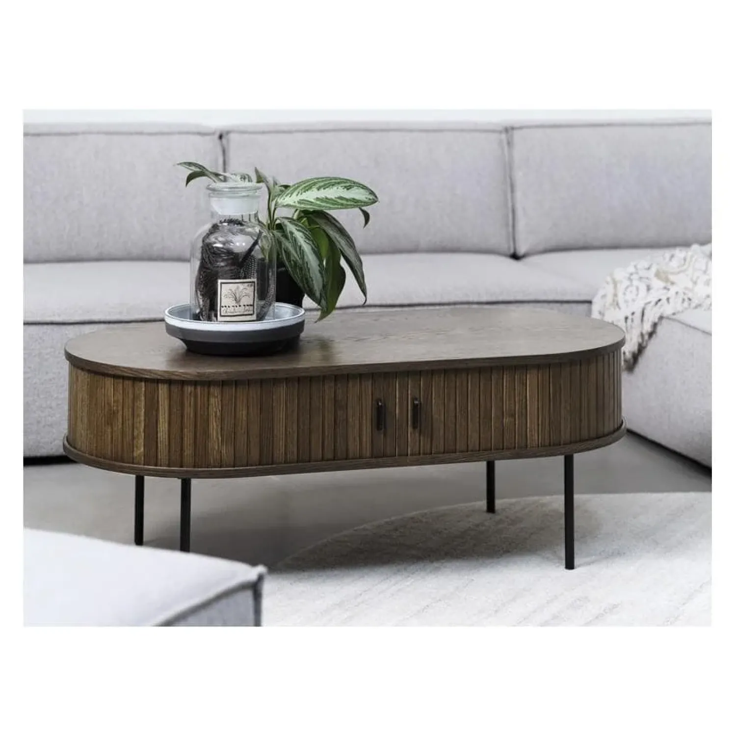 LykkeHome Salontafels|Nita salontafel donkerbruin 120cm