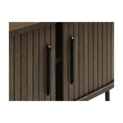 LykkeHome Industriele Kasten|Tv Meubels|Nita TV meubel donkerbruin 120cm