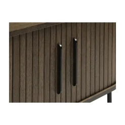 LykkeHome Industriele Kasten|Tv Meubels|Nita Tv meubel donkerbruin 180 cm