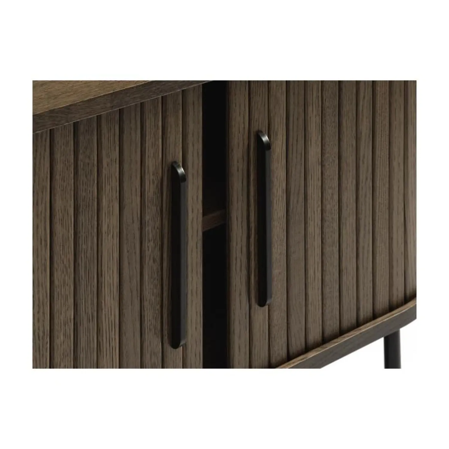 LykkeHome Industriele Kasten|Tv Meubels|Nita Tv meubel donkerbruin 180 cm