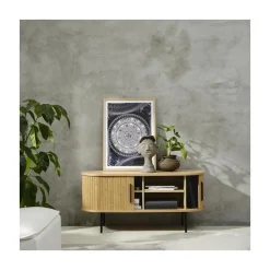 LykkeHome Industriele Kasten|Tv Meubels|Nita TV meubel naturel 120cm