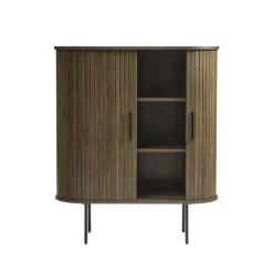 LykkeHome Wandkasten|Industriele Kasten|Nita wandkast donkerbruin 100cm