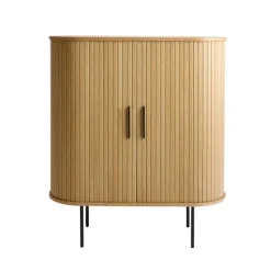 LykkeHome Wijnkasten|Industriele Kasten|Nita Wijnkast Naturel 100cm