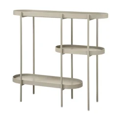 WOOOD Sidetables|Noan Sidetable Hout/Metaal Antiek Beige 90cm