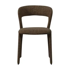 WOOOD Eetkamerstoelen|Noble Eetkamerstoel Donkerbruin Melange