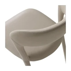 WOOOD Eetkamerstoelen|Noble Eetkamerstoel Leerlook Beige