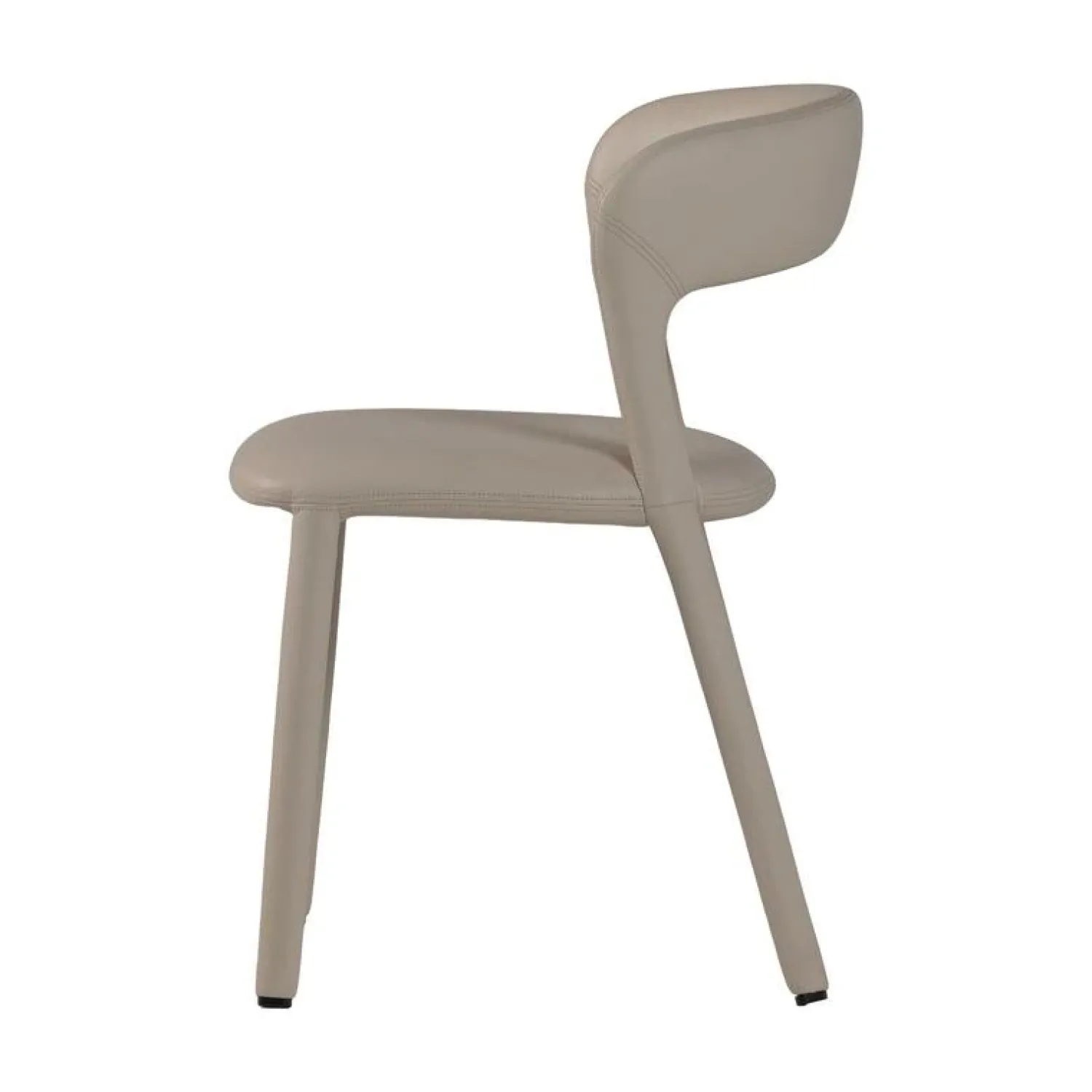 WOOOD Eetkamerstoelen|Noble Eetkamerstoel Leerlook Beige