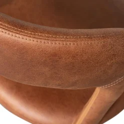 WOOOD Eetkamerstoelen|Noble Eetkamerstoel Leerlook Cognac