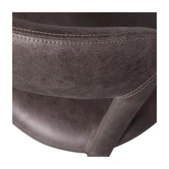 WOOOD Eetkamerstoelen|Noble Eetkamerstoel Leerlook Zwart/Grijs