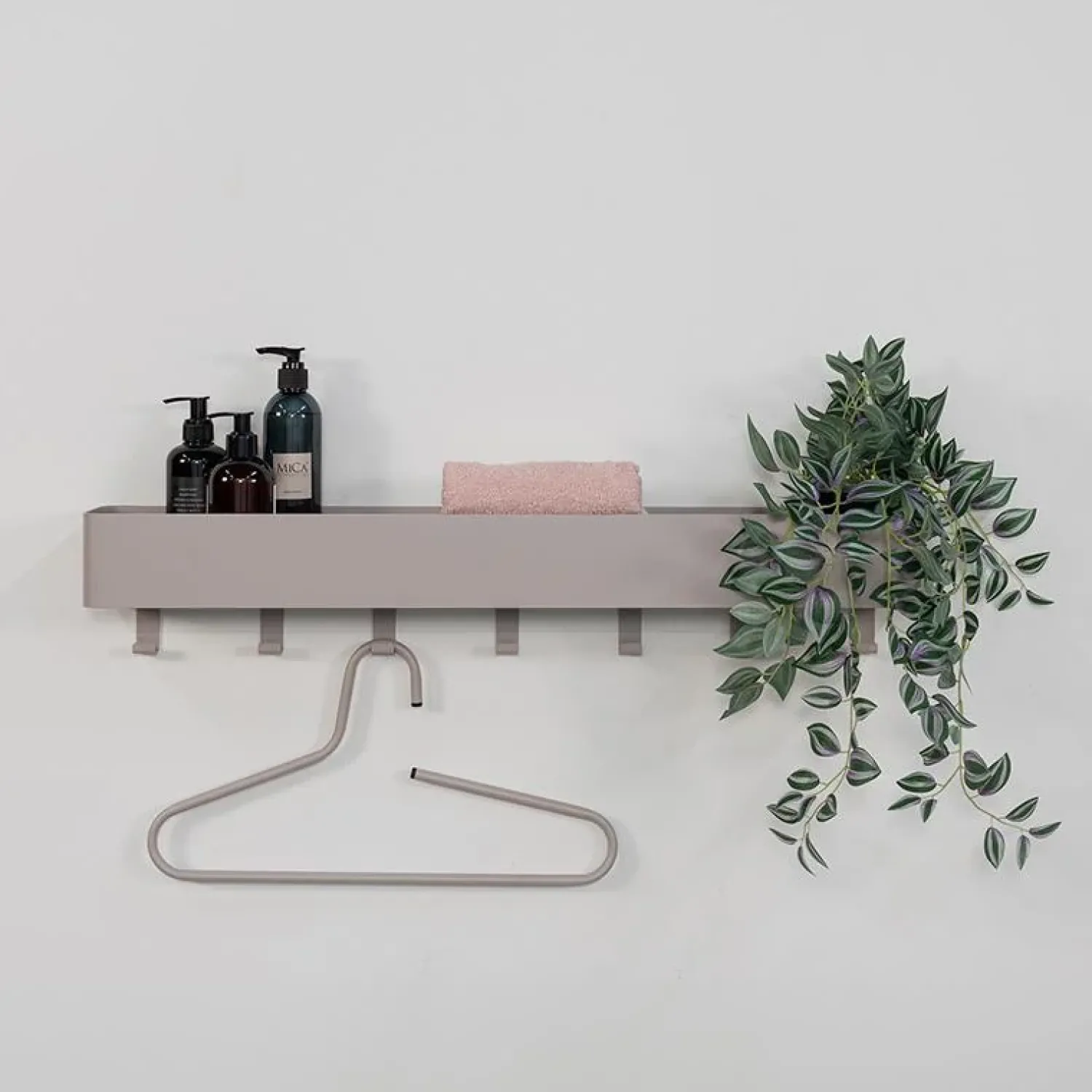 Redin Design Kapstokken|Nolan 7 Wandkapstok Taupe 72cm