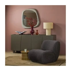 WOOOD Fauteuils|Nomu Fauteuil chenille Antraciet