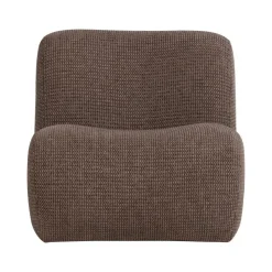 WOOOD Fauteuils|Nomu Fauteuil chenille Bruin