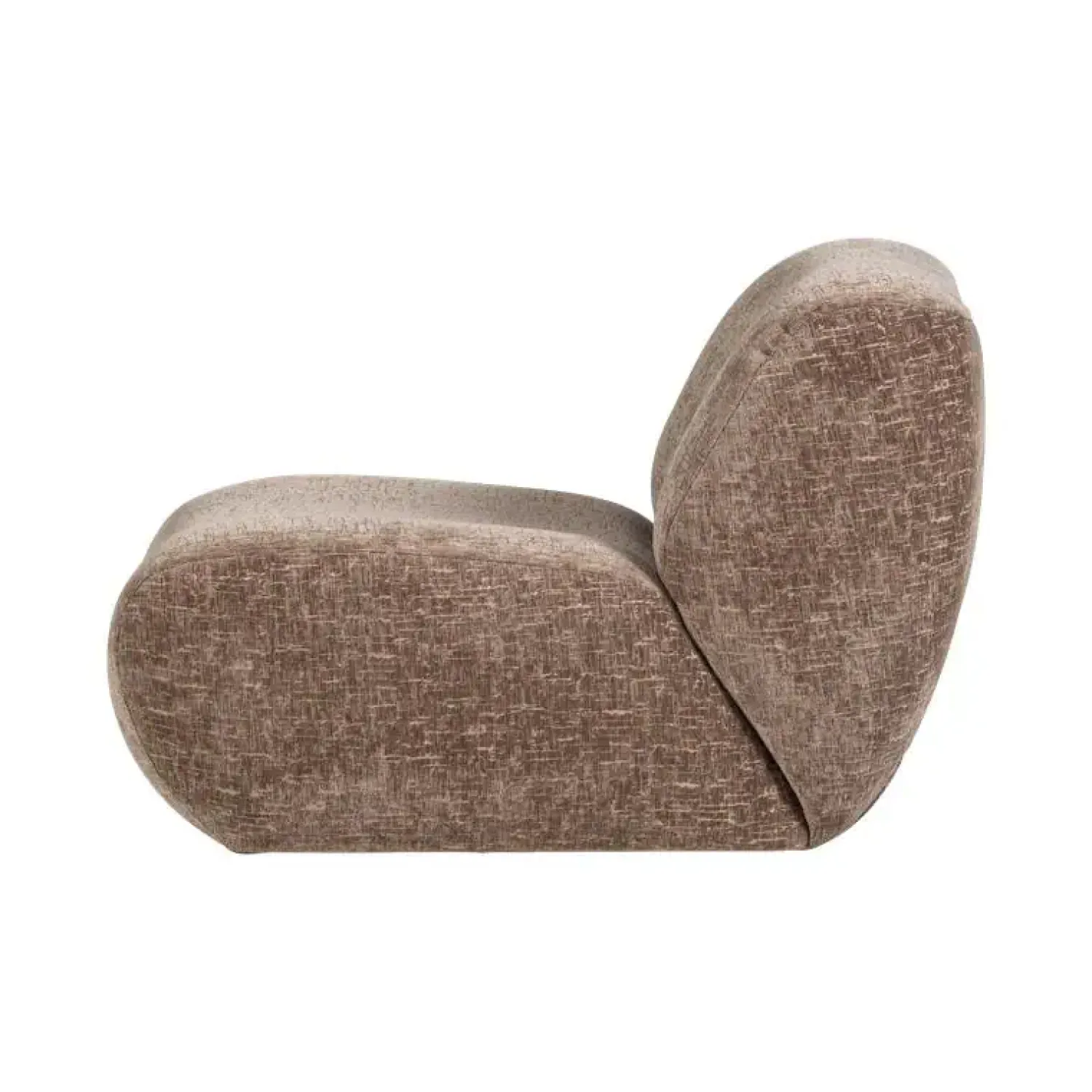 WOOOD Fauteuils|Nomu Fauteuil velvet Lichtbruin