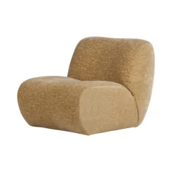 WOOOD Fauteuils|Nomu Fauteuil velvet Lichtgeel