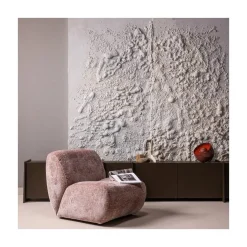 WOOOD Fauteuils|Nomu Fauteuil velvet Lichtroze