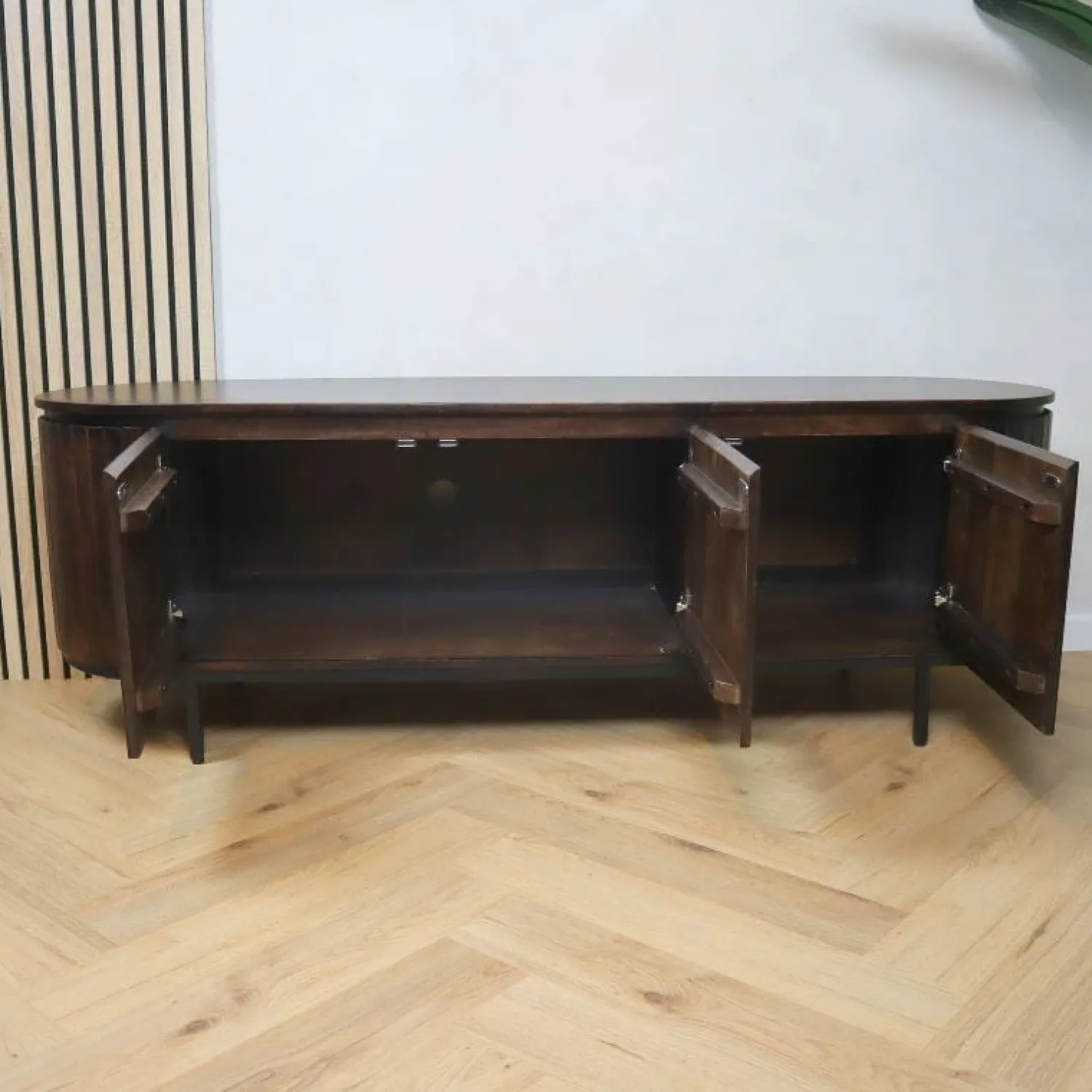 Livingfurn Industriele Kasten|Tv Meubels|Noor tv-meubel 170cm walnoot