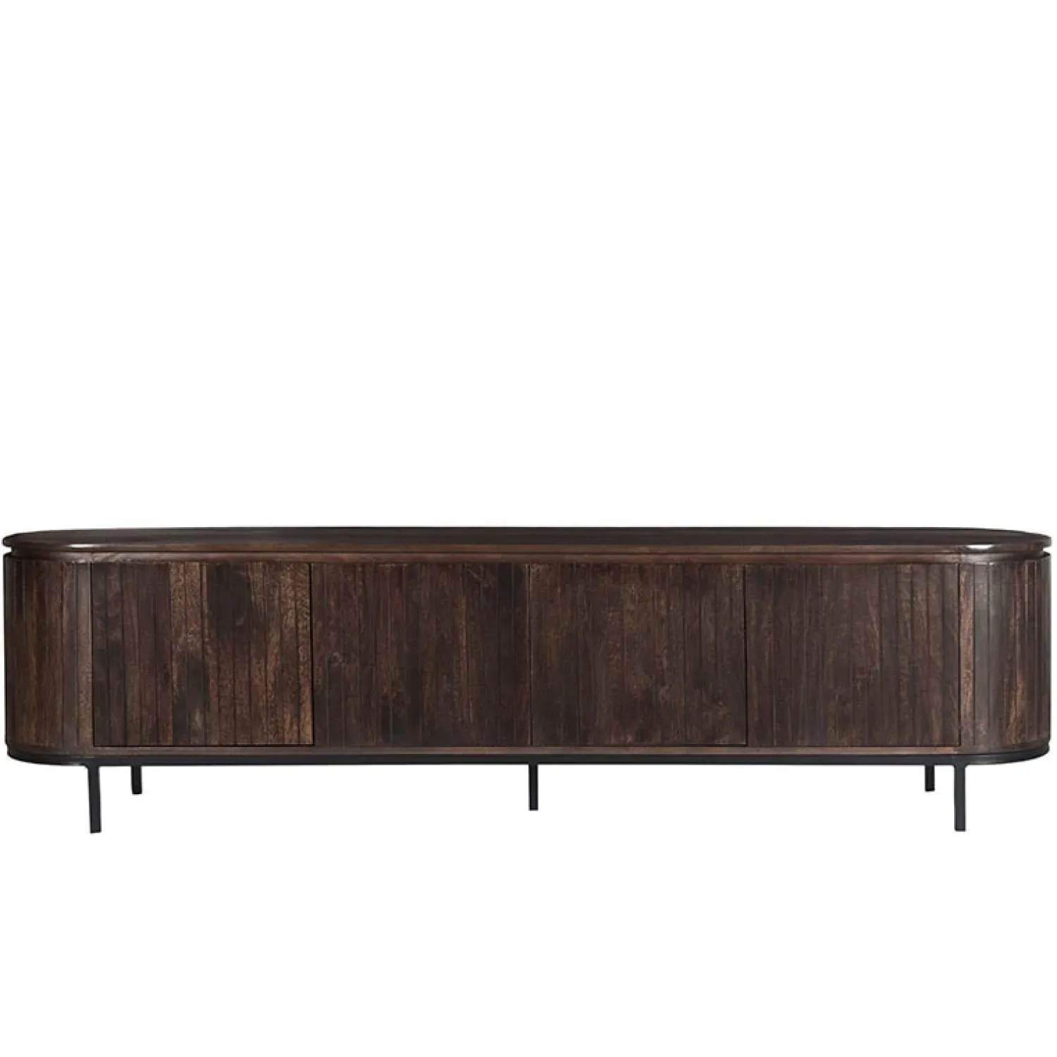 Livingfurn Industriele Kasten|Tv Meubels|Noor tv-meubel 210cm walnoot