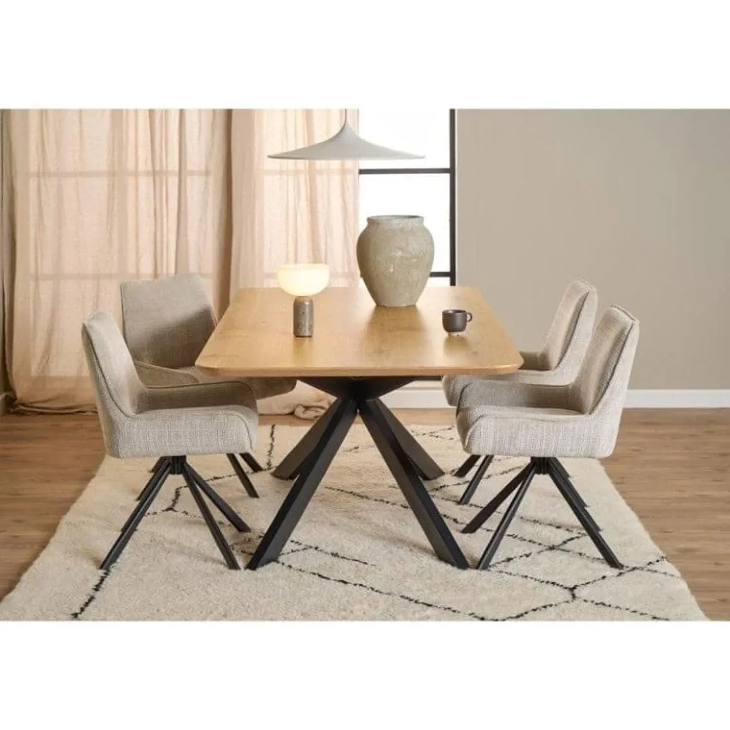 Nordhavn Eetkamerstoelen|Noretta Eetkamerstoel Beige