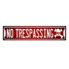Metal Signs Metalen Borden|No trespassing straatbord 10 x 45cm