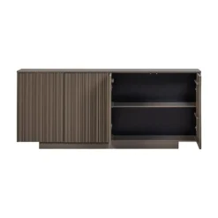 WOOOD Dressoirs|Industriele Kasten|Nova Dressoir Dennenhout Truffelbruin 200cm