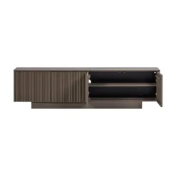 WOOOD Industriele Kasten|Tv Meubels|Nova TV Meubel 200cm Dennenhout Truffelbruin 200cm