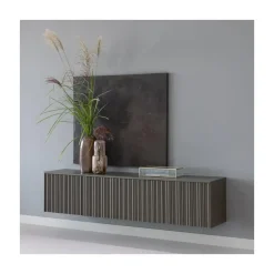 WOOOD Industriele Kasten|Tv Meubels|Nova TV Meubel 200cm Dennenhout Truffelbruin 200cm