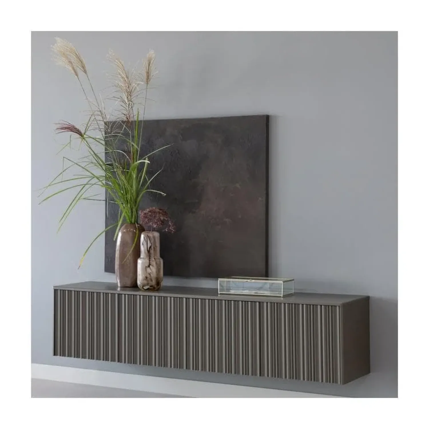 WOOOD Industriele Kasten|Tv Meubels|Nova TV Meubel 200cm Dennenhout Truffelbruin 200cm