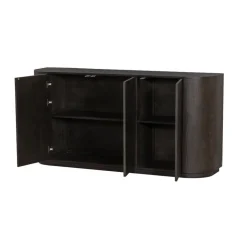 Livingfurn Dressoirs|Industriele Kasten|Novero Dressoir Espresso eiken 170cm